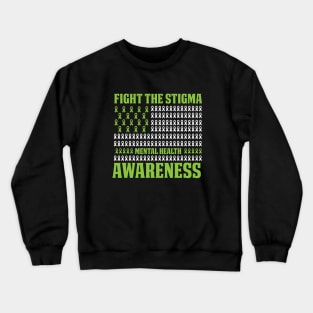 Mental Health Matters End The Stigma Psychology Therapy Crewneck Sweatshirt